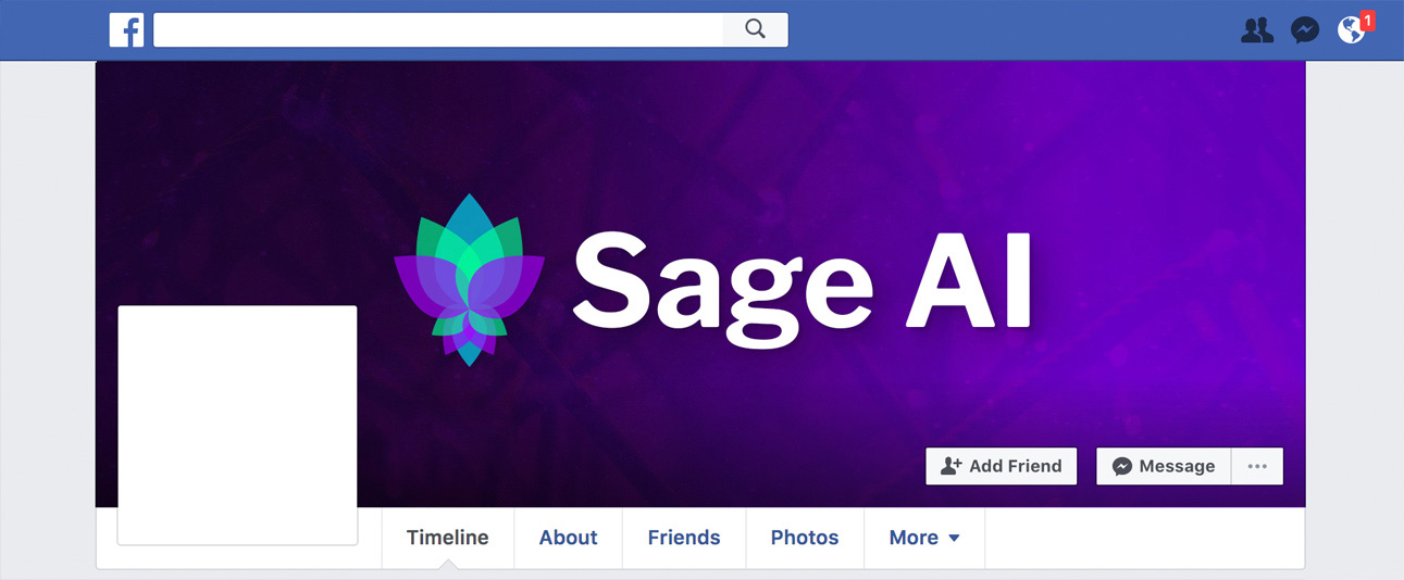 facebook page with new cover photo